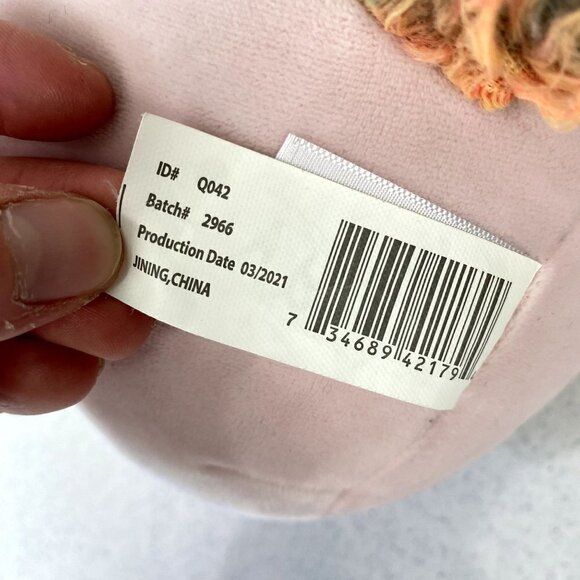 Squishmallows Amor the Unicorn Pink Rainbow Plush 8" - Picture 5 of 6